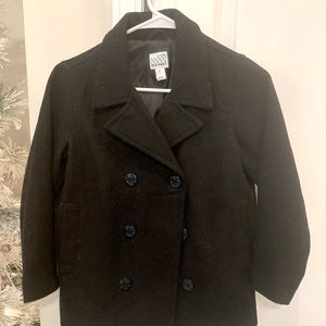 Boys Black Pea Coat